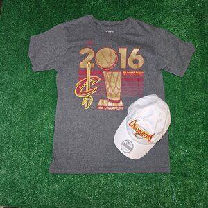 NBA Cleveland Cavaliers 2016 Champs T-shirt + Hat (NWT)
